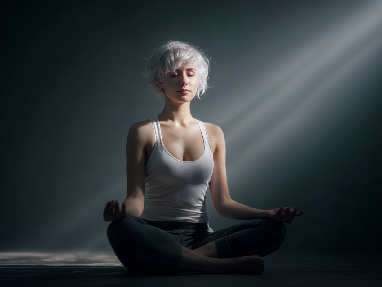 Practică yoga în natură